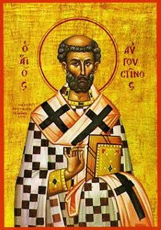 Orthodox Icon of North African Saint, Augustine of Hippo 229x327px