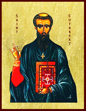 Icon of St. Cuthbert of Lindisfarne