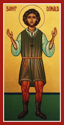Orthodox Icon of Scottish Saint, Donald of Ogilvy 217x400px