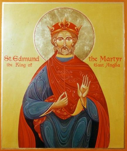 Orthodox Christian Icon of The Holy and Right-Believing King Edmund the Martyr