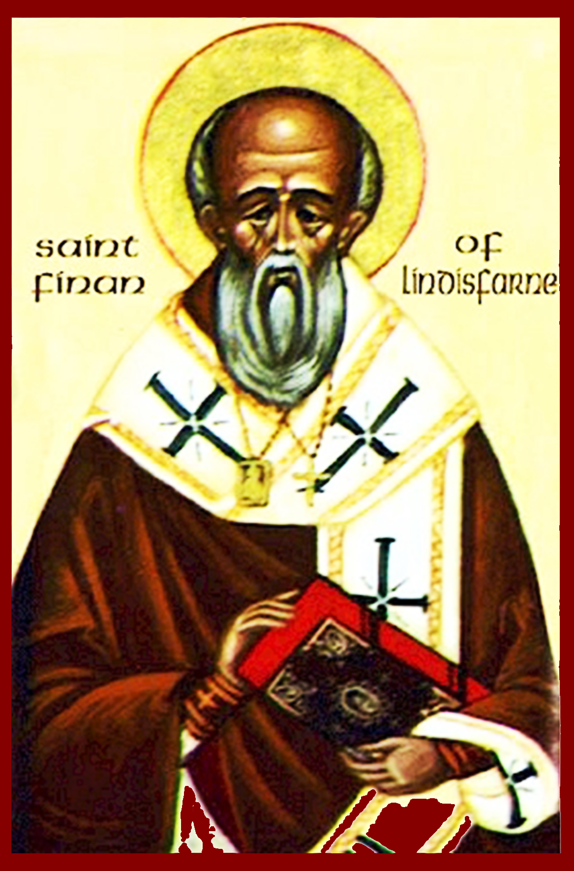 Icon of St. Finan of Lindisfarne