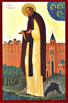 Orthodox Icon of British Saint, St. Fursey