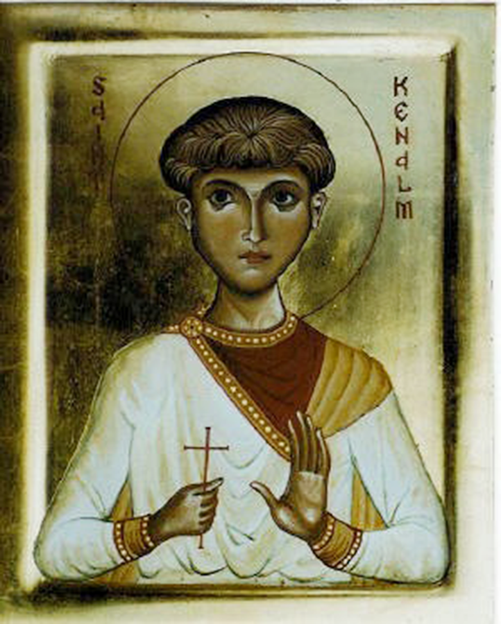 Orthodox Christian Icon of English Saint, King St. Cynehelm (Kenelm) of Mercia