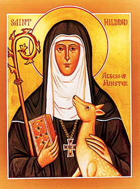 Orthodox Christian Icon of St. Mildrith (Mildred) of Thanet