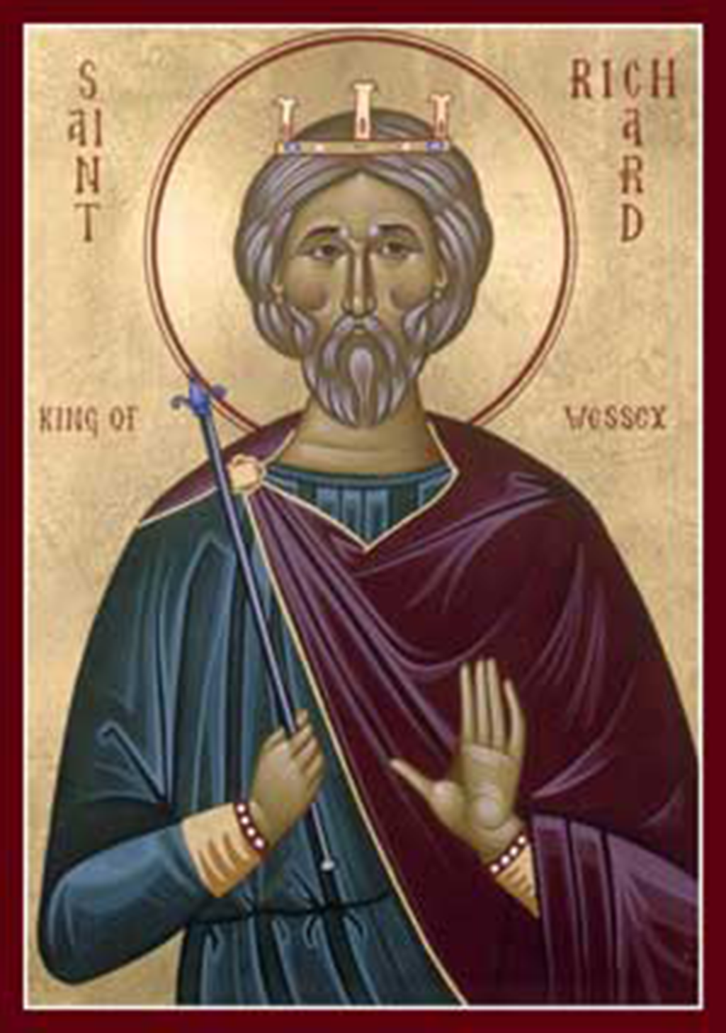 Orthodox Christian Icon of English Saint, St. Richard the King