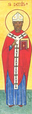 Orthodox Icon of French Saint, Denis of Paris