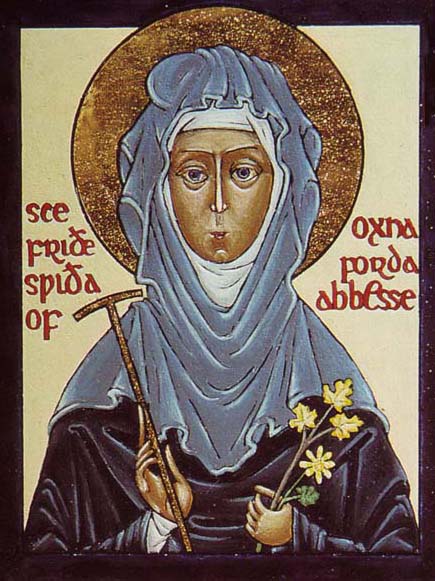 Orthodox Icon of English Saint, Frithuswith (Frideswide) of Oxford